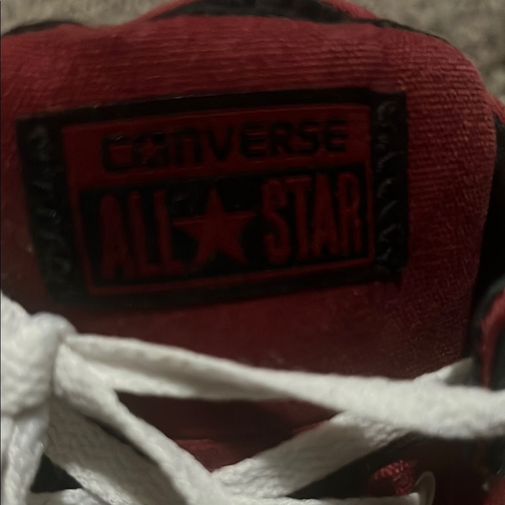 Converse Red and White Sneakers Classic Style